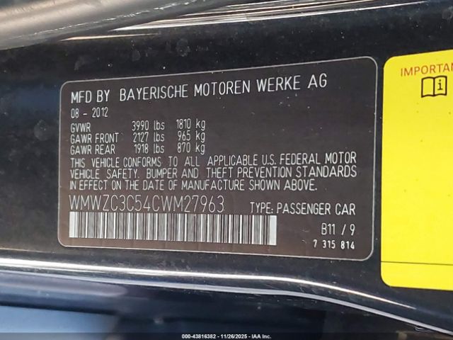 2012 MINI COOPER S COUNTRYMAN WMWZC3C54CWM27963 Photo 8