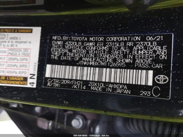 2021 TOYOTA C-HR JTNKHMBX7M1126595 Photo 8