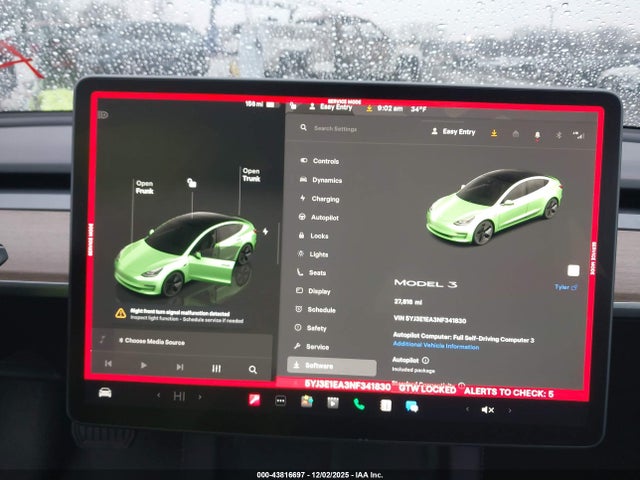 2022 TESLA MODEL 3 5YJ3E1EA3NF341830 Photo 6