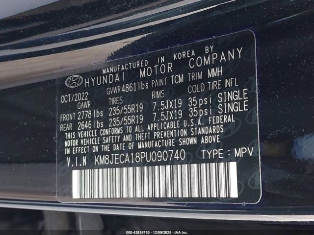 2023 HYUNDAI TUCSON HYBRID KM8JECA18PU090740 Photo 8