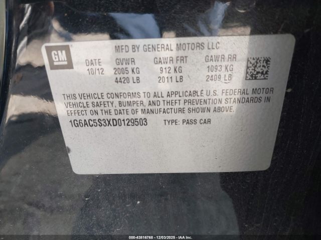 2013 CADILLAC ATS 1G6AC5S3XD0129503 Photo 8