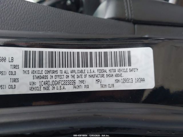 2015 DODGE DURANGO 1C4RDJDGXFC223226 Photo 8