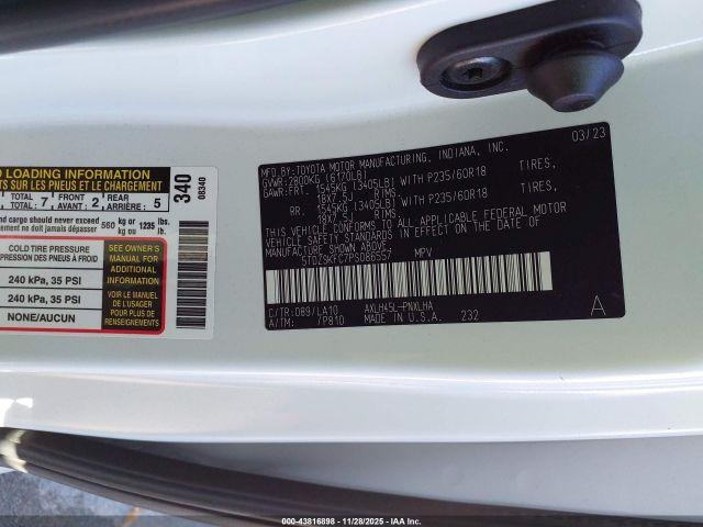 2023 TOYOTA SIENNA 5TDZSKFC7PS086557 Photo 8