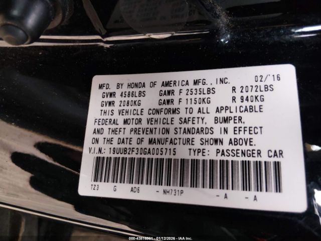 2016 ACURA TLX 19UUB2F30GA005715 Photo 8
