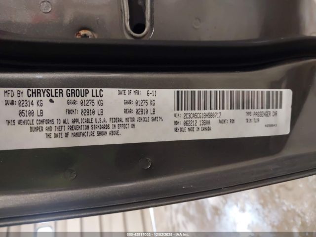 2011 CHRYSLER 300 2C3CA5CG1BH580717 Photo 8