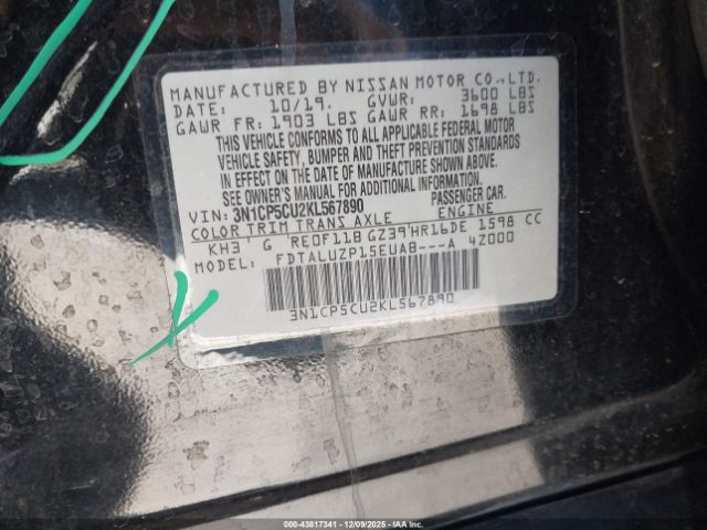 2019 NISSAN KICKS 3N1CP5CU2KL567890 Photo 8