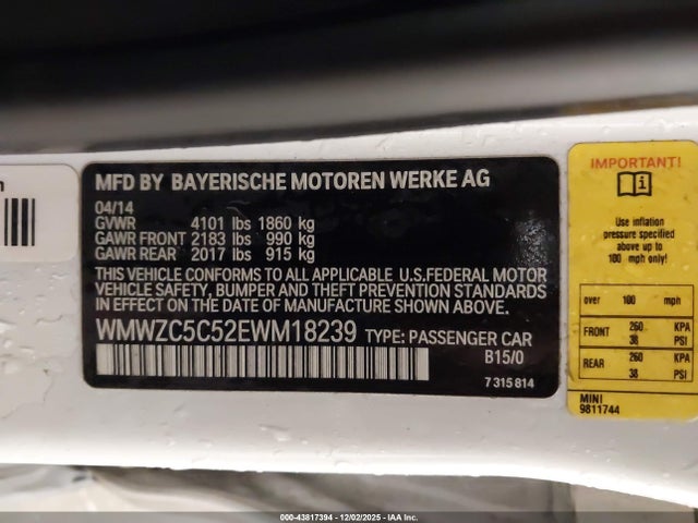 2014 MINI COUNTRYMAN WMWZC5C52EWM18239 Photo 8