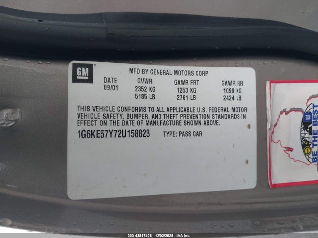 2002 CADILLAC DEVILLE 1G6KE57Y72U158823 Photo 8