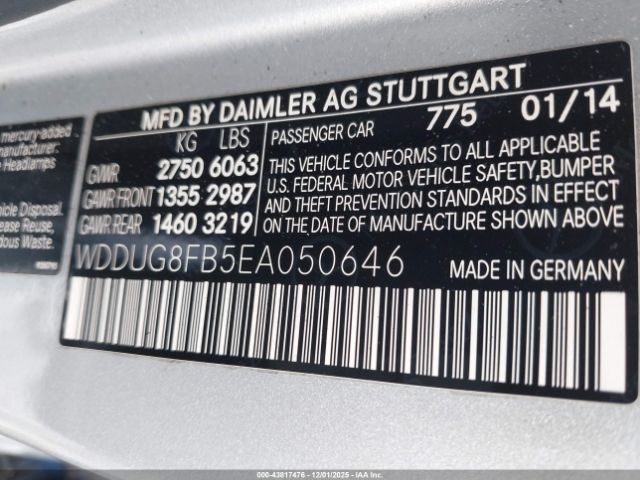 2014 MERCEDES-BENZ S 550 WDDUG8FB5EA050646 Photo 8