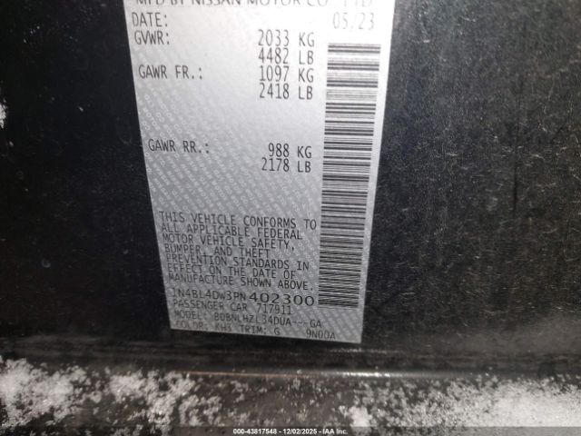 2023 NISSAN ALTIMA 1N4BL4DW3PN402300 Photo 8
