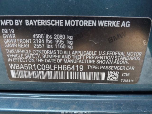 2020 BMW 330I WBA5R1C09LFH66419 Photo 8