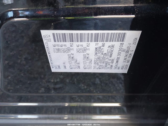 Продажа на аукционе авто 2013 Infiniti Jx35, vin: 5N1AL0MM3DC303038, номер лота: 43817749