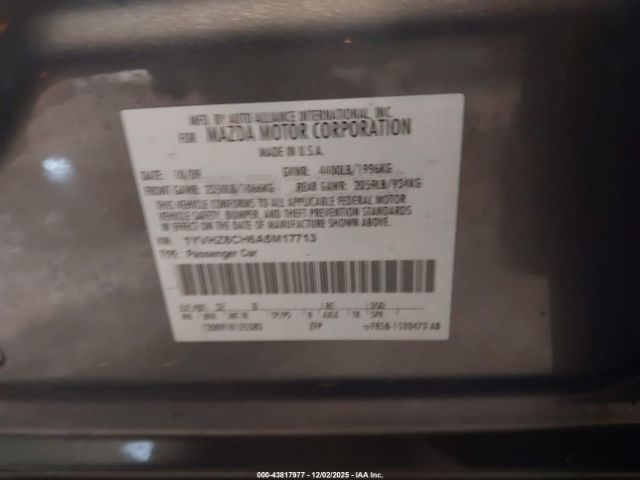 2010 MAZDA MAZDA6 1YVHZ8CH6A5M17713 Photo 8