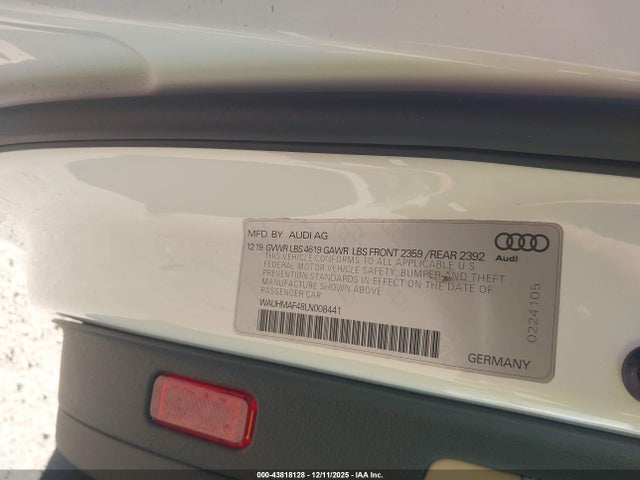 2020 AUDI A4 WAUHMAF48LN008441 Photo 8