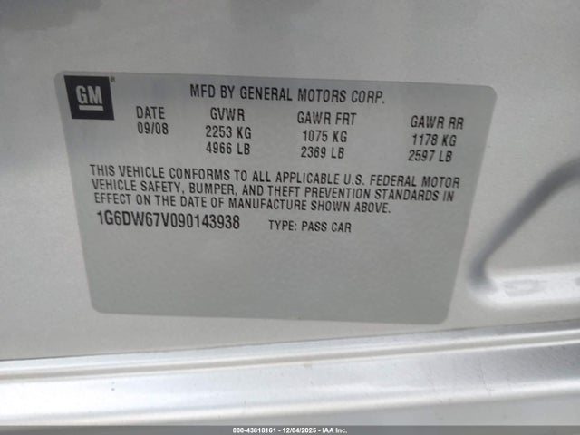 2009 CADILLAC STS 1G6DW67V090143938 Photo 8