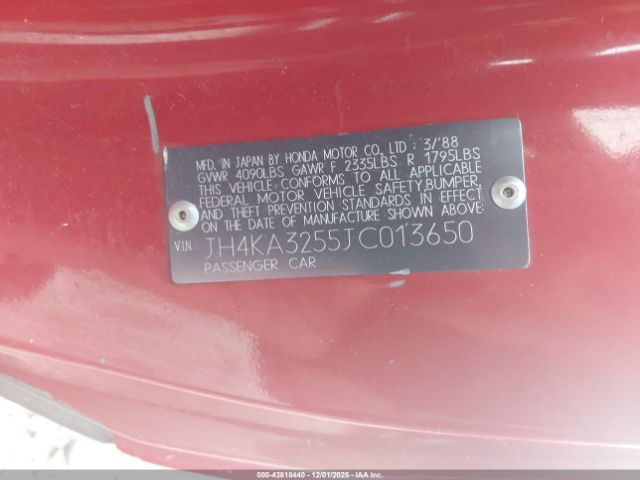 1988 ACURA LEGEND JH4KA3255JC013650 Photo 8