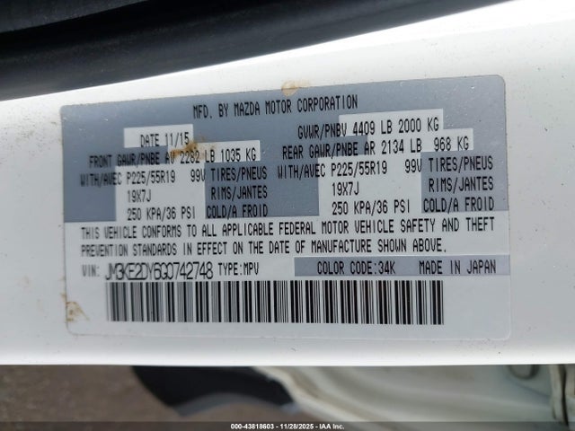 Mazda Cx-5 Grand Touring 2016 JM3KE2DY6G0742748 Image 9