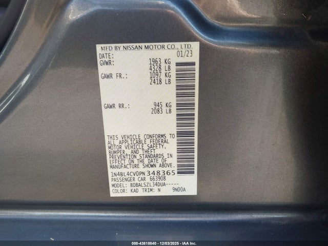 2023 NISSAN ALTIMA 1N4BL4CV0PN348365 Photo 8