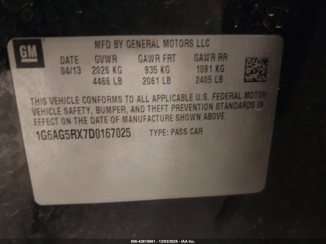 2013 CADILLAC ATS 1G6AG5RX7D0167025 Photo 8