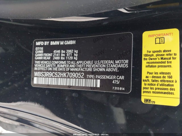 2017 BMW M4 WBS3R9C52HK709052 Photo 8