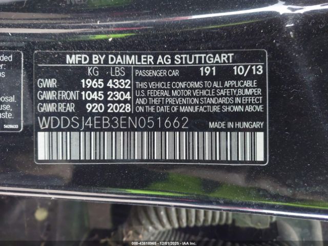 2014 MERCEDES-BENZ CLA 250 WDDSJ4EB3EN051662 Photo 8