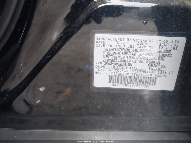 2022 NISSAN KICKS 3N1CP5BV3NL491904 Photo 8