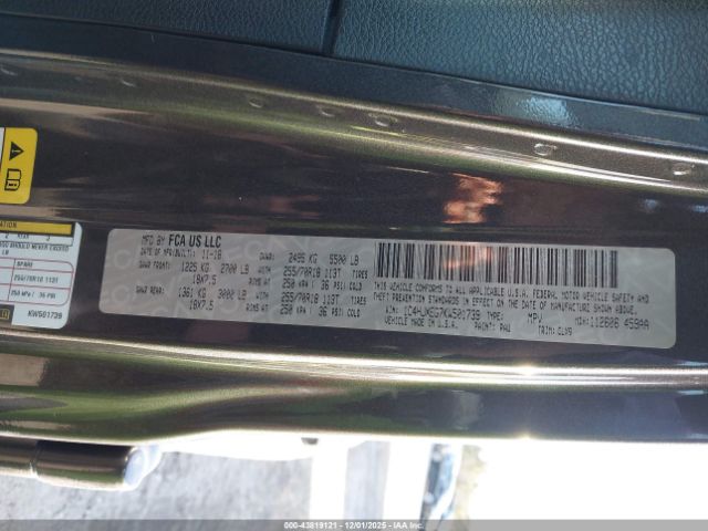 2019 JEEP WRANGLER UNLIMITED 1C4HJXEG7KW501739 Photo 8