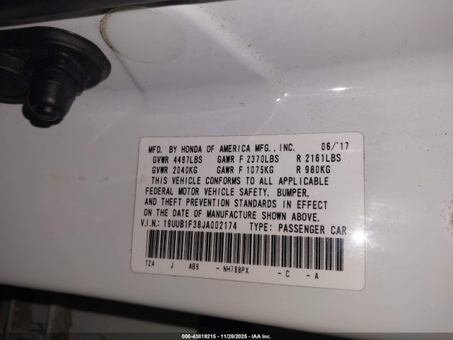2018 ACURA TLX 19UUB1F38JA002174 Photo 8
