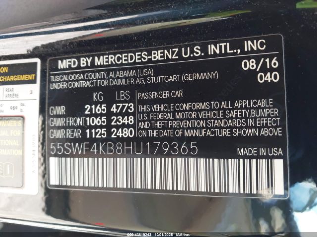2017 MERCEDES-BENZ C 300 55SWF4KB8HU179365 Photo 8
