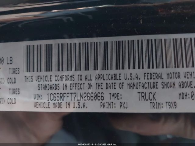 2020 RAM 1500 1C6SRFFT7LN266066 Photo 8