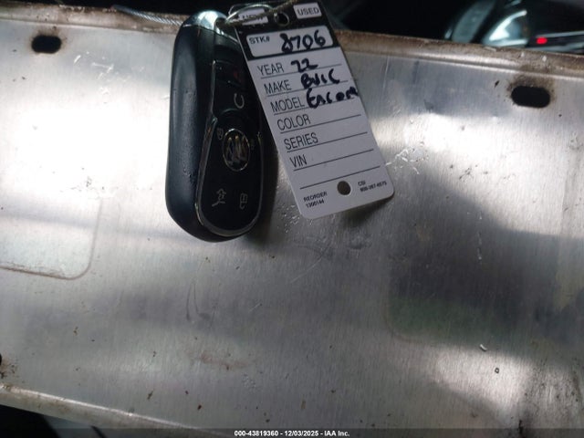 KL4MMDSLXNB087416 Buick Encore Gx Fwd Select