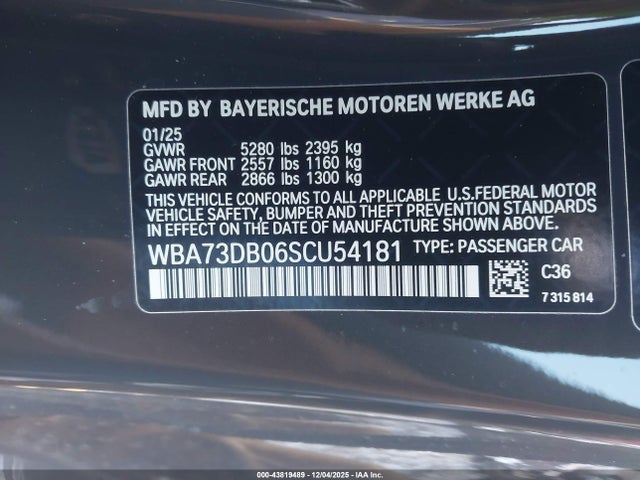 2025 BMW M440I WBA73DB06SCU54181 Photo 8