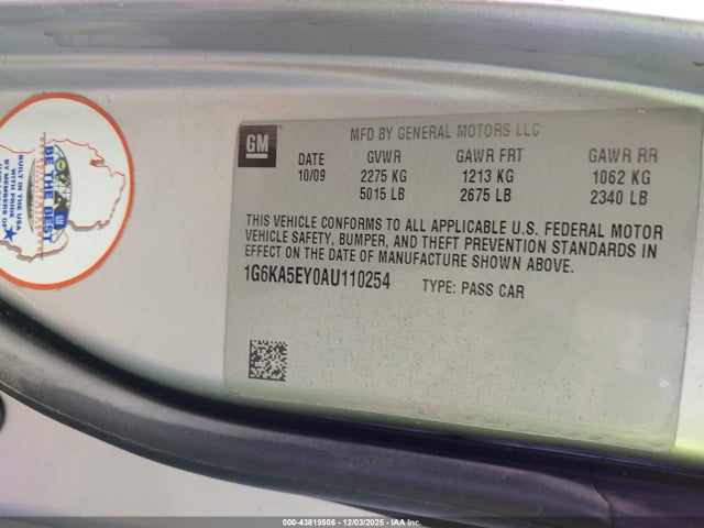 2010 CADILLAC DTS 1G6KA5EY0AU110254 Photo 8