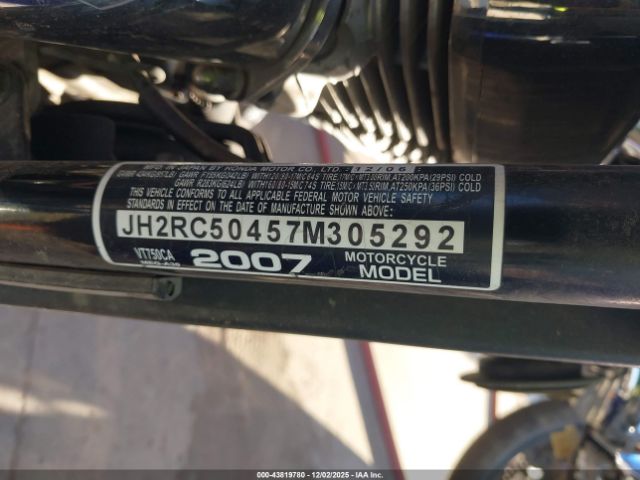 2007 HONDA VT750 JH2RC50457M305292 Photo 9