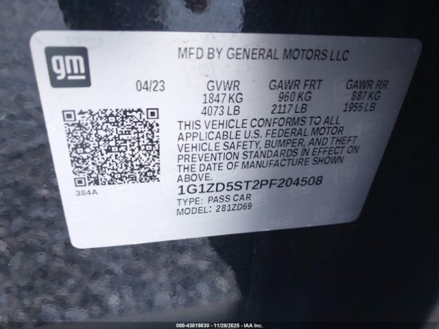 2023 CHEVROLET MALIBU 1G1ZD5ST2PF204508 Photo 8