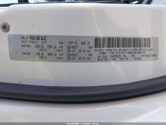2017 CHRYSLER PACIFICA 2C4RC1EG6HR752572 Photo 8