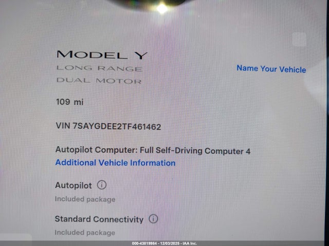 2026 TESLA MODEL Y 7SAYGDEE2TF461462 Photo 6