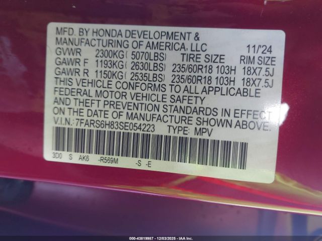 2025 HONDA CR-V HYBRID 7FARS6H83SE054223 Photo 8