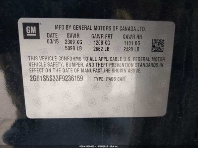 2015 CADILLAC XTS 2G61S5S33F9236159 Photo 8