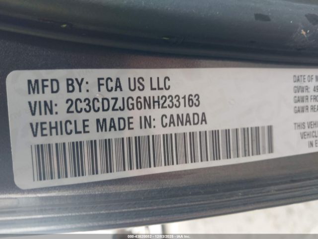 2022 DODGE CHALLENGER 2C3CDZJG6NH233163 Photo 8