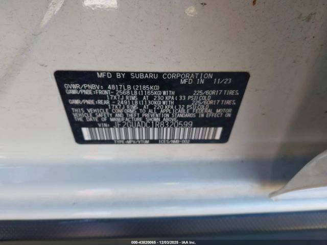 2024 SUBARU CROSSTREK JF2GUADC1R8320599 Photo 8