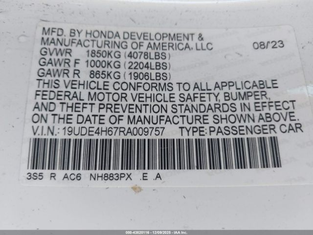 2024 ACURA INTEGRA 19UDE4H67RA009757 Photo 8