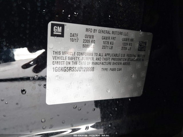 2018 CADILLAC CT6 1G6KG5RS5JU120668 Photo 8