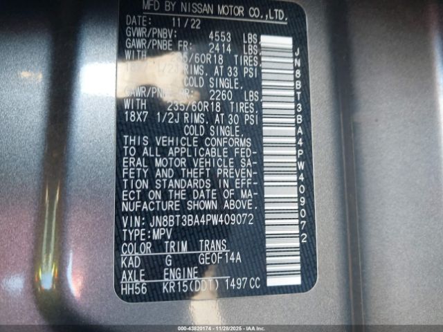 2023 NISSAN ROGUE JN8BT3BA4PW409072 Photo 8