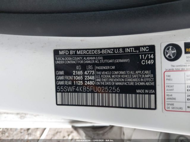 2015 MERCEDES-BENZ C 300 55SWF4KB5FU025256 Photo 8