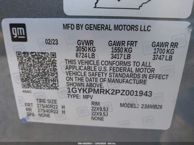 2023 CADILLAC LYRIQ 1GYKPMRK2PZ001943 Photo 8