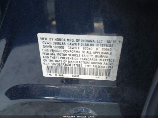 2013 ACURA ILX 19VDE1F34DE017884 Photo 8