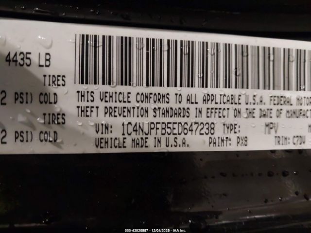 2014 JEEP PATRIOT 1C4NJPFB5ED647238 Photo 8