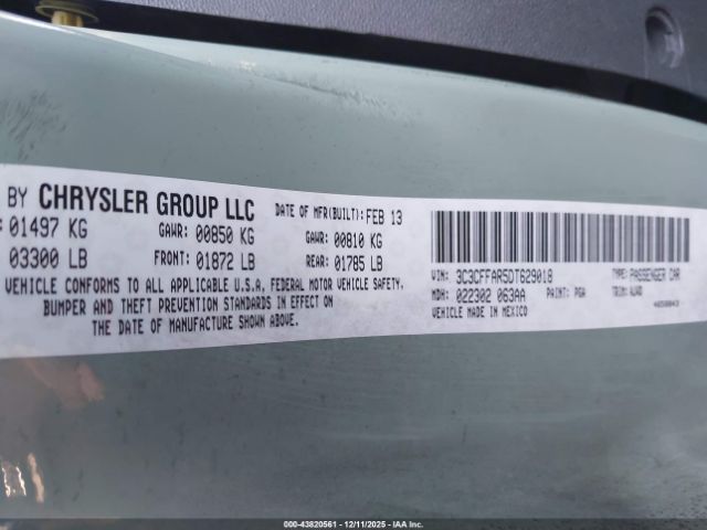 2013 FIAT 500 3C3CFFAR5DT629018 Photo 8