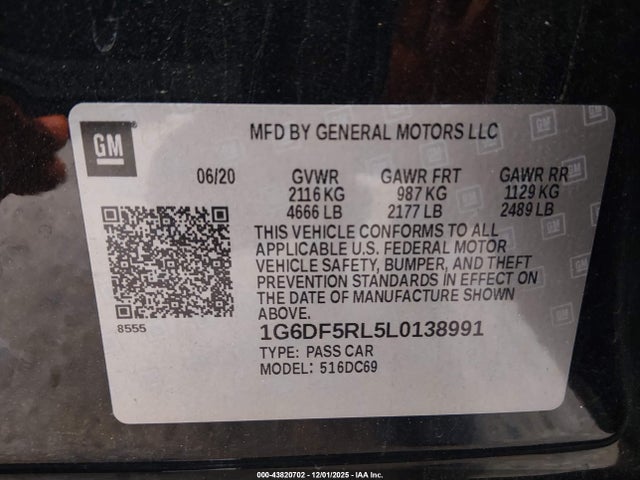 2020 CADILLAC CT4 1G6DF5RL5L0138991 Photo 8